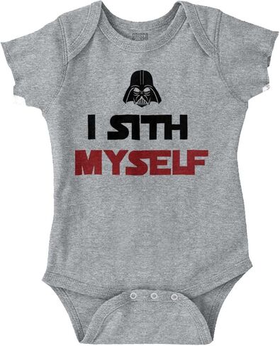Brisco Brands Spaced Myself Dark Galaxy Nerd Baby Romper Boys or Girls in Saudi Arabia