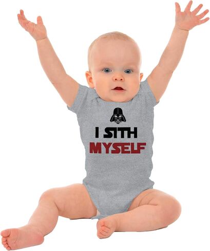 Brisco Brands Spaced Myself Dark Galaxy Nerd Baby Romper Boys or Girls in Saudi Arabia