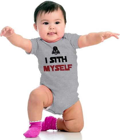 Brisco Brands Spaced Myself Dark Galaxy Nerd Baby Romper Boys or Girls in Saudi Arabia