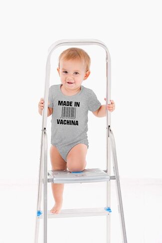 AW Fashions Made in VaChina - Pop Culture - Puns Funny Baby Bodysuit in Saudi Arabia