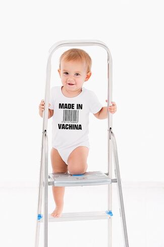 AW Fashions Made in VaChina - Pop Culture - Puns Funny Baby Bodysuit in Saudi Arabia