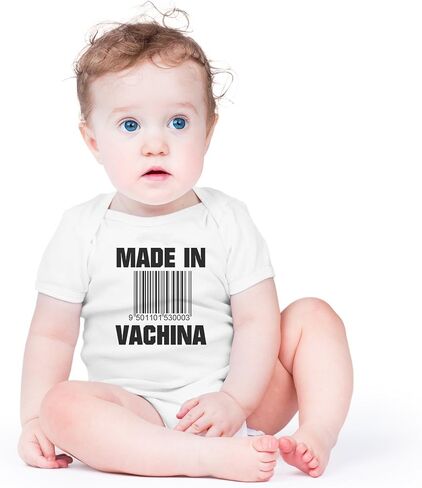 AW Fashions Made in VaChina - Pop Culture - Puns Funny Baby Bodysuit in Saudi Arabia