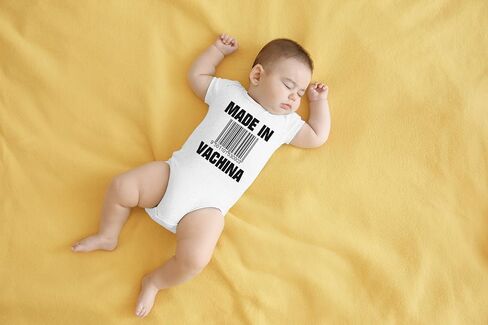 AW Fashions Made in VaChina - Pop Culture - Puns Funny Baby Bodysuit in Saudi Arabia