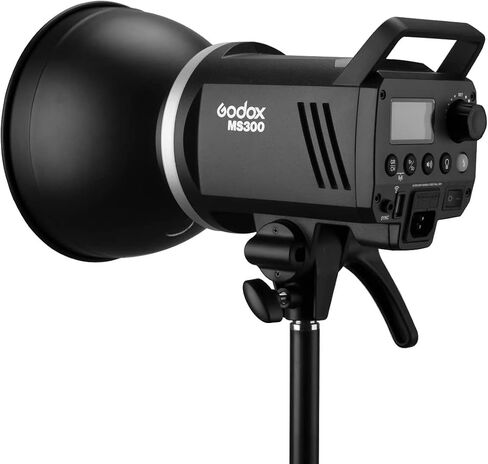 Godox MS300 3Pcs 900W Strobe Light Compact Studio Flash 2.4G Wireless Monolight, Anti-Preflash, Bowens Mount, 5600±200K CCT, w/XT-16 Transmitter, Reflector,2m Light Stand,Softbox,Umbrella,Carrying Bag in Saudi Arabia