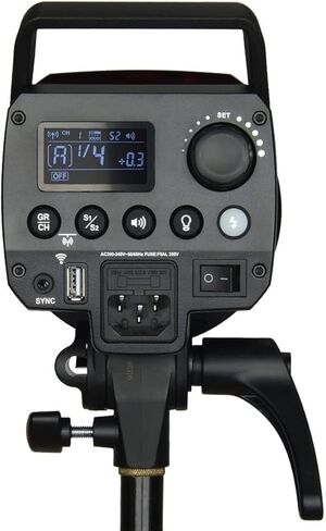 Godox MS300 3Pcs 900W Strobe Light Compact Studio Flash 2.4G Wireless Monolight, Anti-Preflash, Bowens Mount, 5600±200K CCT, w/XT-16 Transmitter, Reflector,2m Light Stand,Softbox,Umbrella,Carrying Bag in Saudi Arabia
