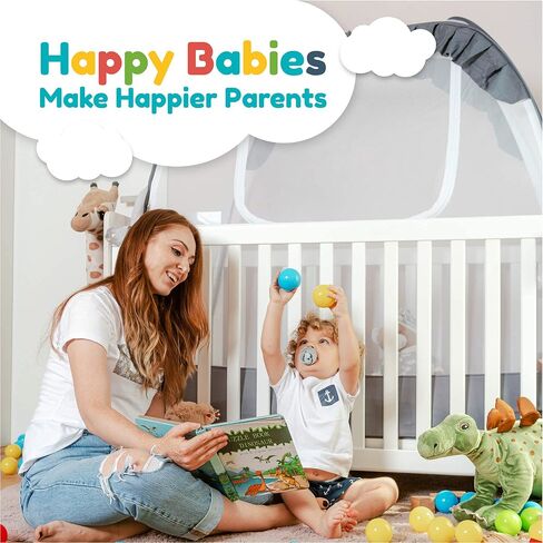 KangaKiddo Safety Crib Tent – Baby Crib Net to Keep Baby in – Crib Cover to Keep Baby from Climbing Out - Crib Tent to Keep Baby from Climbing Out in Saudi Arabia