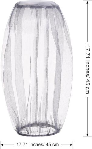 HESTYA 4 عبوات من شبكة رأس البعوض وغطاء للرقبة وشبكة شبكية للأنشطة الخارجية (حجم عادي، أسود) in Kuwait