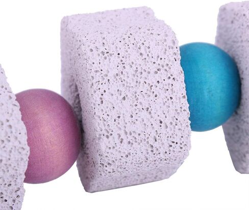 Hypeety Bird Parrot Calcium Teeth Mouth Molar Grinding Stone Hamster Grinding Stone Chew Toy Perch Jumping Stand for Parrot Budgies Chinchilla Squirrel Hamster Cage Stand Platform in Saudi Arabia