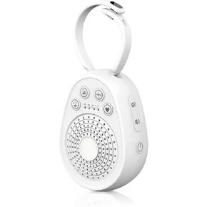 الة ضوضاء بيضاء - الة صوت محمولة للاطفال والبالغين، قابلة لاعادة الشحن بمنفذ USB، 20 صوت مهدئ مع مؤقت، خاصية الغاء الضوضاء للمكتب والنوم، علاج صوتي للمنزل والسفر، هدية التسجيل in Kuwait