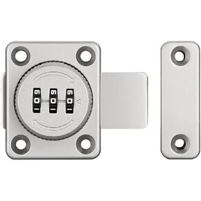 Combination Lock with Passcode 3 Digit Zinc Alloy Material Keyless Entry Rotating Bolt Baby Safty Ideal for Your Personal Belongings Like Suitcases Storage Lockers Shoe Cabinets Closet in Saudi Arabia