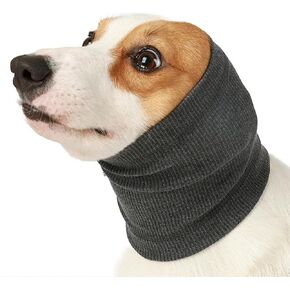 PUMYPOREITY Calming Dog Ears Cover, Dog Ear Muffs Noise Protection, Dog Ear Protection for Anxiety Relief, Dog Calming Hood, Quiet Ears for Dogs Anxiety, Ear Muffs for Dogs and Cats,Purple,S