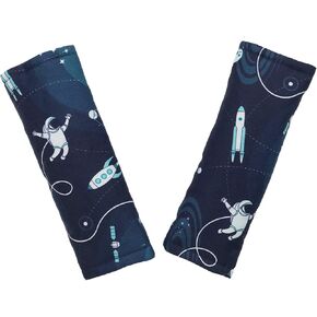 Car Seat Strap Pad, Car Seat Strap Cover, Car Seat Neck Cover, Baby Strap Pad, Baby Neck Pad, Car Seat Belt Cover, Car Seat Belt Pad, Boy Girl Newborn Infant Toddler Belt Neck Cover Pad (Astronaut)