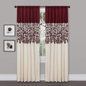 Lush Decor Estate Garden Valance, Red in Kuwait