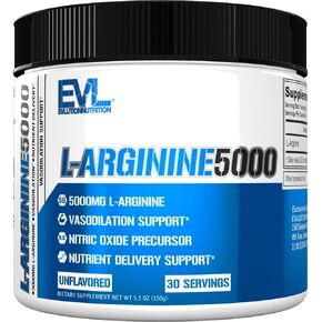 مكمل إل-أرجينين المعزز لأكسيد النيتريك من إيفلوشن - مكمل أكسيد النيتريك عالي الفعالية مع 5000 مجم من إل أرجينين لتعزيز مضخات الطاقة ونمو العضلات والأوعية الدموية بدون معزز in Kuwait