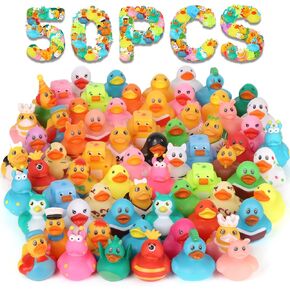 Jeep Ducks for Ducking Kit- Including 32 Ducks for Jeeps, 32 Ducks Tags, 32 Rubber Bands & 32 Adhesive Tapes - Rubber Ducks for Jeeps in Unique Designs, Rubber Ducks for Jeep Ducking Game