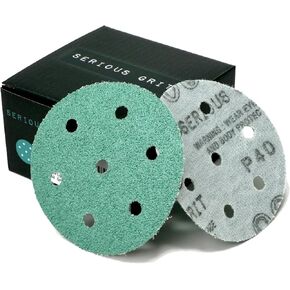 3.5" (90mm) 7-Hole P80 Grit Sanding Discs - 50 Pack Box | Fits Festool RO 90 Rotex Sanders - Heavy-Duty Hook & Loop Wet/Dry Film Sandpaper for Wood, Auto Body, Paint, Metal & More in Kuwait