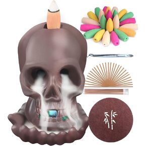 مبخرة من السيراميك مع 120 مخروط بخور من سويو، عصا بخور مع 30 خرزة و30 عصا بخار، زخرفة علاجية in Kuwait