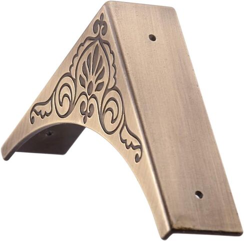 Metal Corner Protector, 4 Pcs Antique Edge Safety Guard Cabinet Furniture Corner Bumpers,Table Corner Protectors,Cover Damaged Corners on Coffee Table (Black) in Saudi Arabia