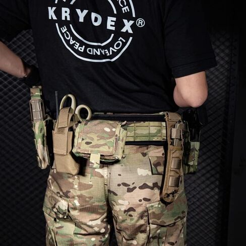 KRYDEX Tactical Battle Belt 2 Inch Quick Release MOLLE Combat Belt with Inner Belt & Back Support Pad in Saudi Arabia