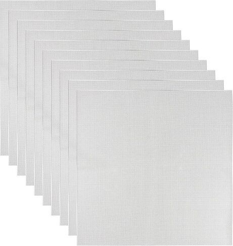 اوروال 10 قطع من اوراق تجفيف السيليكون، تستخدم على المجفف ومجفف التجميد، بساط تجفيف غير لاصق، للحوم ولحم البقر والمشنج والاعشاب، مع مقاومة لدرجات الحرارة العالية، سهلة التنظيف، مربع 14×14 انش in Kuwait