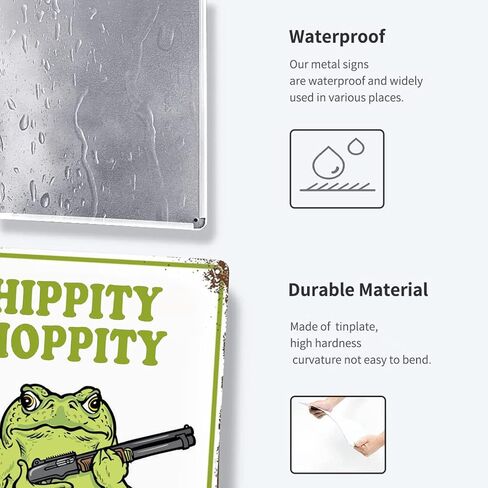 Frog Room Sign Funny Metal Tin Signs Vintage Bedroom Door Decor Hippity Hoppity Get Of My Property Sign No Trespassing Signs Warning Sign Retro Frogs Home Wall Decor For Home Room Rules Sign 8 X 12 In in Saudi Arabia