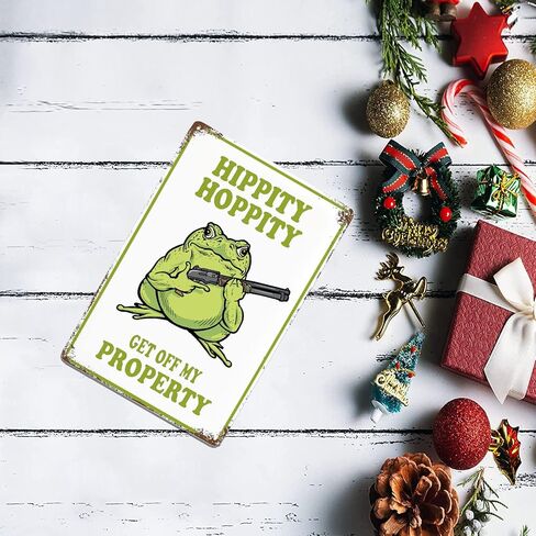 Frog Room Sign Funny Metal Tin Signs Vintage Bedroom Door Decor Hippity Hoppity Get Of My Property Sign No Trespassing Signs Warning Sign Retro Frogs Home Wall Decor For Home Room Rules Sign 8 X 12 In in Saudi Arabia