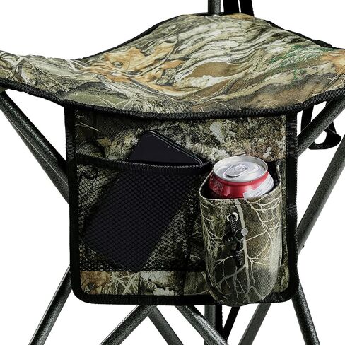 Portal Extra Large Quick Folding Tripod Stool with Backrest Fishing Camping Chair with Carry Strap in Kuwait