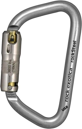 Rock Exotica rockSteel Locking Carabiner - Auto-Lock Stainless in Saudi Arabia
