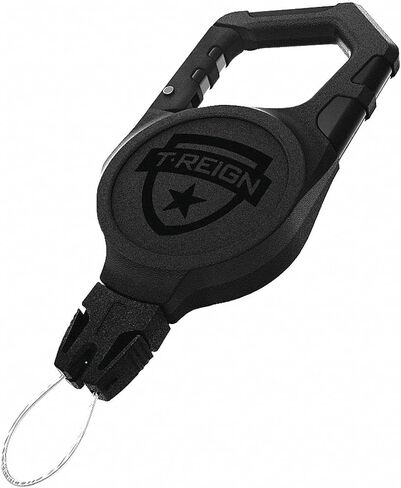 T-REIGN Large Carabiner Retractable Gear Tether with Kevlar Cable, Universal End Fitting and Glass Reinforced Impact Resistant ABS Housing in Saudi Arabia