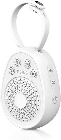 الة ضوضاء بيضاء - الة صوت محمولة للاطفال والبالغين، قابلة لاعادة الشحن بمنفذ USB، 20 صوت مهدئ مع مؤقت، خاصية الغاء الضوضاء للمكتب والنوم، علاج صوتي للمنزل والسفر، هدية التسجيل in Kuwait