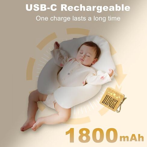 3-in-1 White Noise Sound Machine + Bluetooth Speaker + Night Light, 30 Soothing Sounds Sleep Machine for Kids Baby Adults, Rechargeable, 3 Timer & Adjustable Volume, Portable Sound Machine for Travel in Kuwait