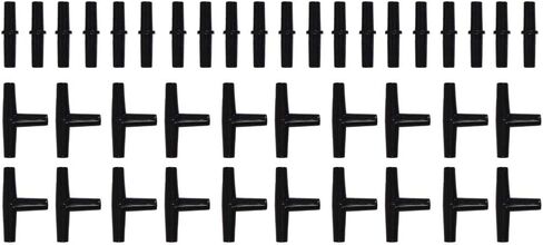 أنابيب خطوط الطيران القياسية JIH بطول 25 قدم سوداء مع موصلات وصمامات فحص وصمامات التحكم لأحواض المياه والأرضيات المائية in Kuwait