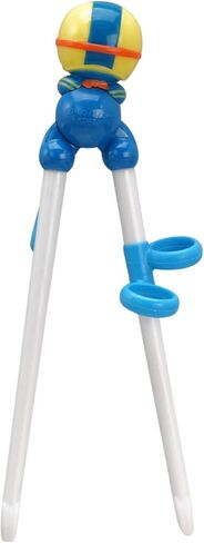 Pororo Kids Training Chopsticks for Toddler Edison Non Slip Right handed Baby Training for Beginners with Silicone Rings 3 years and up in Saudi Arabia