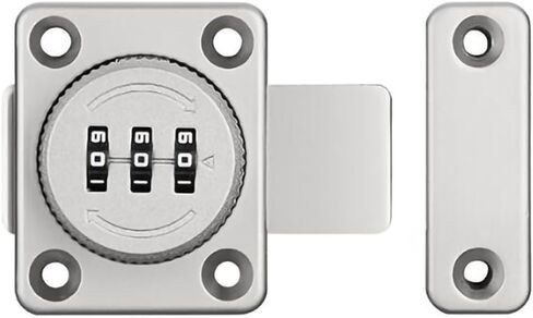 Combination Lock with Passcode 3 Digit Zinc Alloy Material Keyless Entry Rotating Bolt Baby Safty Ideal for Your Personal Belongings Like Suitcases Storage Lockers Shoe Cabinets Closet in Kuwait