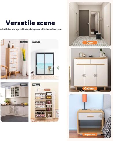 Combination Lock with Passcode 3 Digit Zinc Alloy Material Keyless Entry Rotating Bolt Baby Safty Ideal for Your Personal Belongings Like Suitcases Storage Lockers Shoe Cabinets Closet in Kuwait