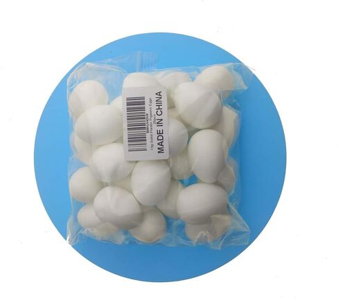 بيض حويمي 13 جرام من البلاستيك الصلب لحمام السباق 20 قطعة (أبيض 20 قطعة) in Kuwait