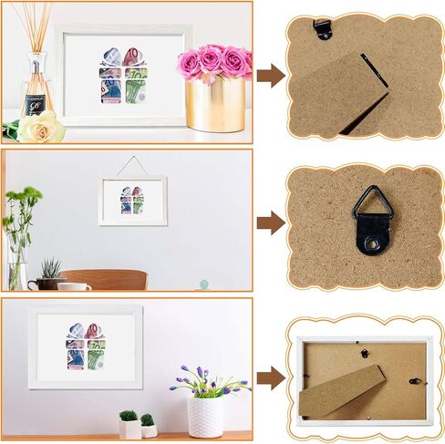 Christmas Money Gift Picture Frame,Wooden Money Frame Creative Birthday Gifts Money Gift Frame,A5 Wood Frame Money Gift Idea for Baby Shower Girls Boys Friends Family Photo Frame 6.7x9.0 inch (gift) in Kuwait