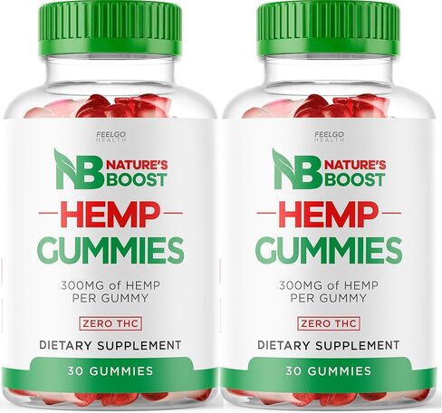 عبوتان - علكات Natures Boost - علكات Natures Boost Hemp Best، صيغة متقدمة NatureBooster Gummy s، NatureBoost Hemp Gummie، NaturesBoost، Natureboostgummies (60 علكة لمدة شهرين). in Kuwait