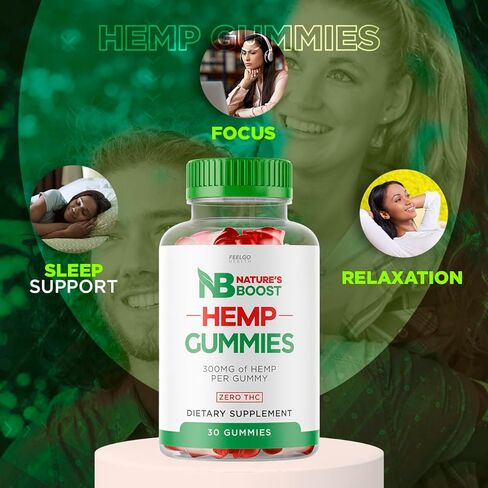 عبوتان - علكات Natures Boost - علكات Natures Boost Hemp Best، صيغة متقدمة NatureBooster Gummy s، NatureBoost Hemp Gummie، NaturesBoost، Natureboostgummies (60 علكة لمدة شهرين). in Kuwait