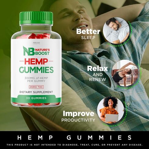 عبوتان - علكات Natures Boost - علكات Natures Boost Hemp Best، صيغة متقدمة NatureBooster Gummy s، NatureBoost Hemp Gummie، NaturesBoost، Natureboostgummies (60 علكة لمدة شهرين). in Kuwait