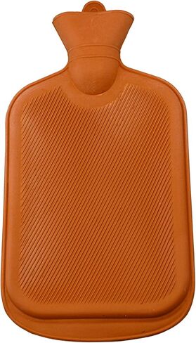Classic Rubber Hot Water Bottle with Soft Plush Fleece Cover 2000ml (67 fl. oz) Soothing Heat Therapy for Pain Relief for Neck and Shoulders Feet Warmer Menstrual Cramps Stomach Aches (Multi Hearts) in Saudi Arabia