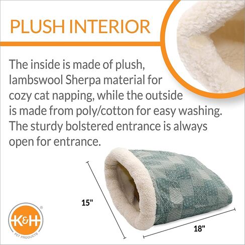 K&H Pet Products كيتي كيس مجعد باللون الأزرق المخضر 38.1 سم × 45.7 سم in Saudi Arabia