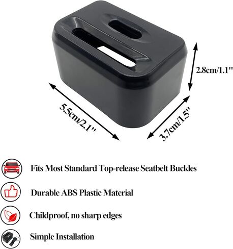 MISSEIAR 3-Pack Car Seatbelt Buckle Guard, Child Seat Belt Lock Seatbelt Buckle Cover Seat Belt Lock Cover Black Seat Belt Lock in Kuwait