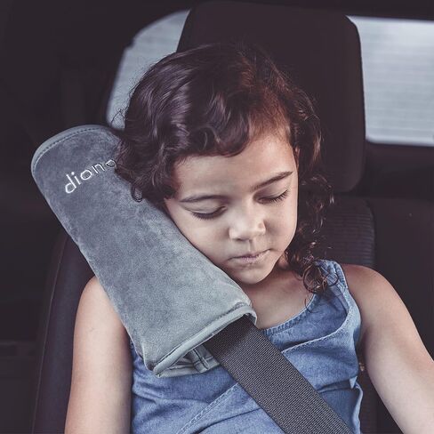 Diono Seat Belt Pillow for Kids, Super Soft Car Seat Belt Cover Travel Pillow for Head, Neck, Shoulder in Car, Universal Fit in Kuwait