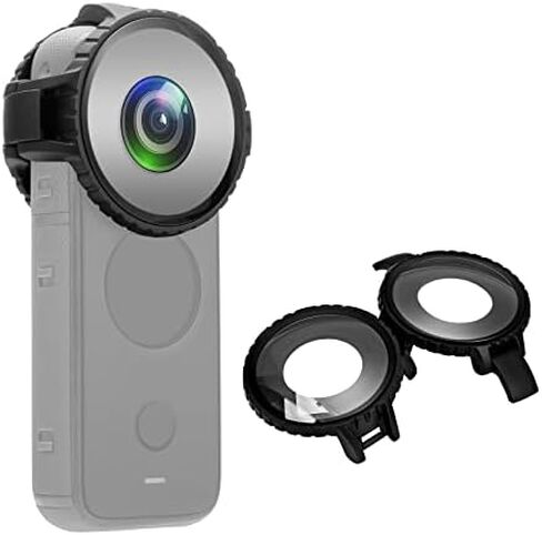 PULUZ Waterproof Lens Guards for Insta360 One X2 Protective Cover Case for Insta360 ONE X2 Accessories-High Tansmittance Camera Lens Protector in Saudi Arabia