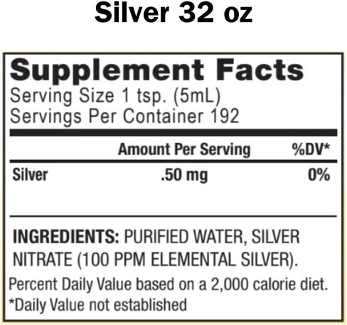 Complete H2O Minerals Silver Ionic Mineral Water 100 ppm 32 fl. oz. in Saudi Arabia