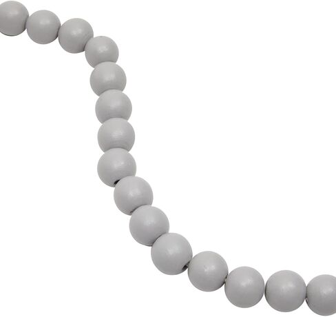 اكليل خرز خشبي مع شرابات، خشب ابيض (27 انش، 4 عبوات) in Saudi Arabia