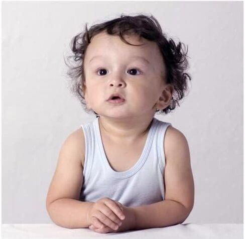 Bambini Rib Knit White Sleeveless Tank Top Shirt 6-Pack by Miracle USA in Kuwait