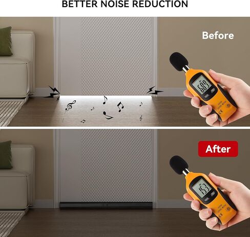 ASWEI سدادة مسودة تحت الباب، سدادات مسودة 34.5 بوصة لأسفل الباب، مانع ضوضاء الباب قابل للإزالة وقابل للتعديل مع شريط فيلكرو، باب قابل لإعادة الاستخدام ولا يسبب ضررًا (أسود) in Kuwait