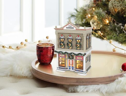 القسم 56 قرية الثلج أعجوبة مبنى متجر ألعاب شوارز التابع لمنظمة الأغذية والزراعة، 9.21 بوصة، متعدد الألوان in Kuwait